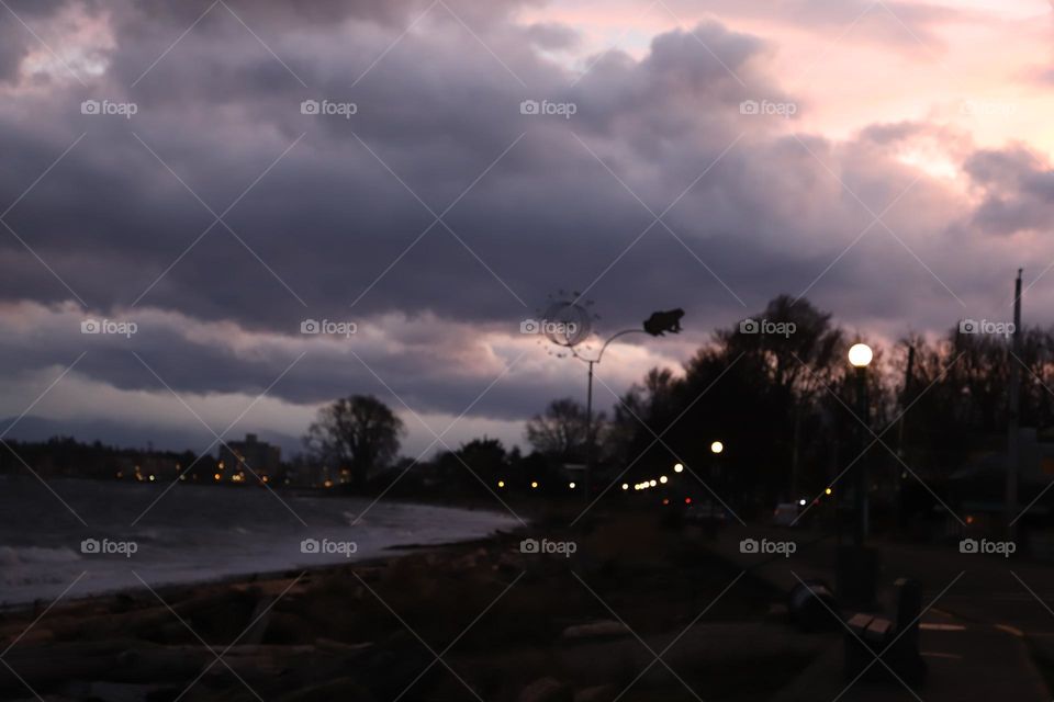 Night on a beach