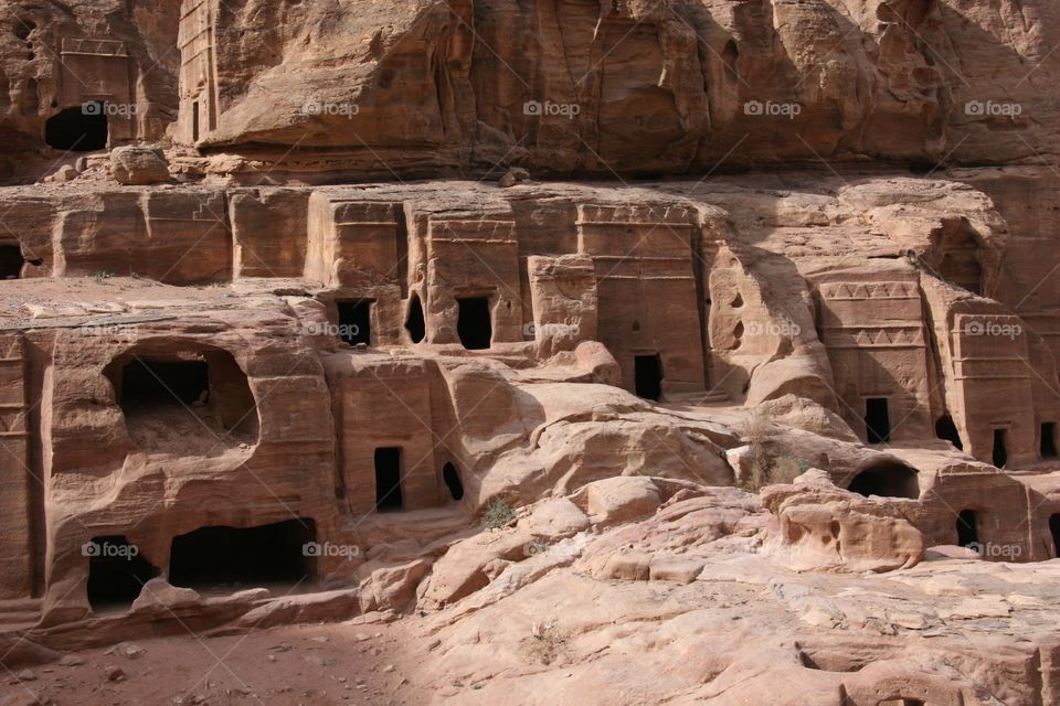 Petra, Jordan - the other canyons and buildings at the site 