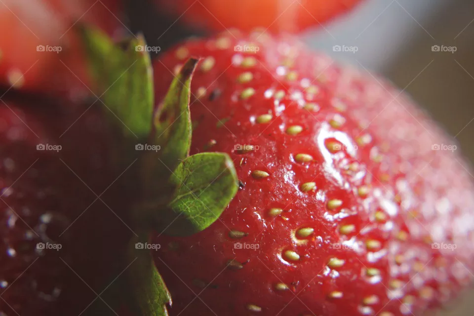 Fresh red strawberries