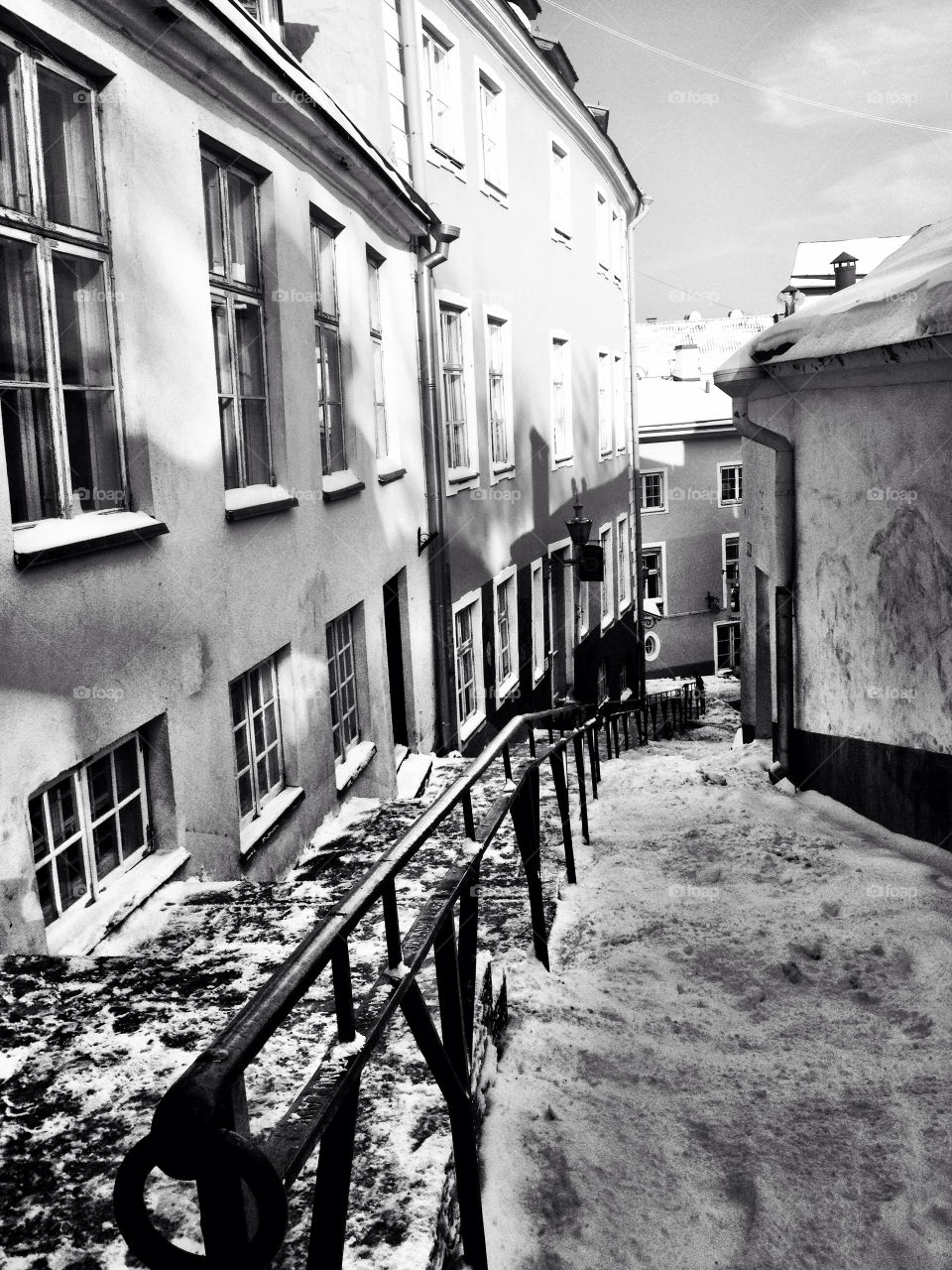 estonia snow tallinn white by rygod