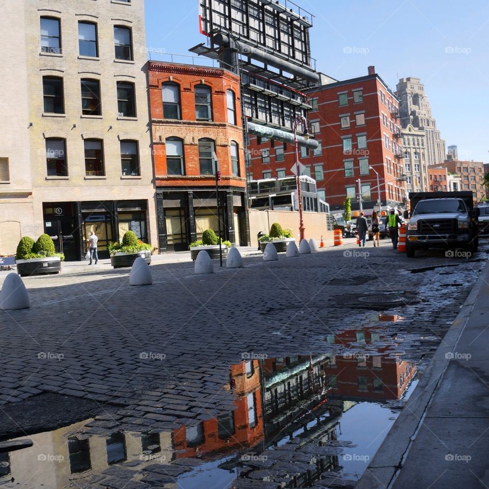 A nice day in TriBeCa, NYC.