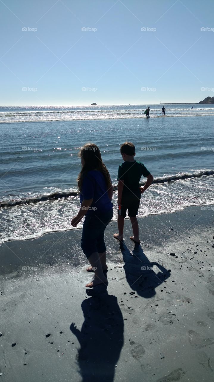 kids at beach
