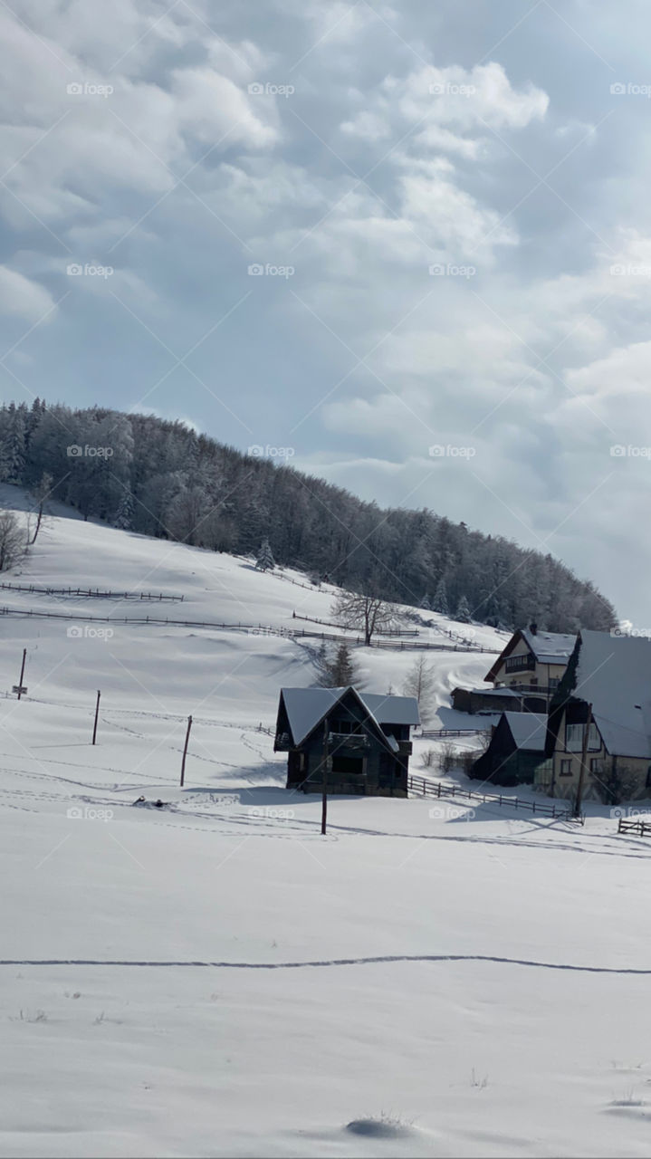 A village in the mountains