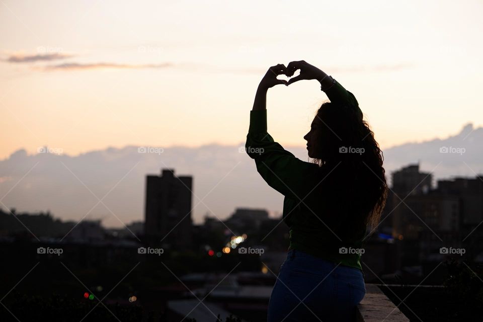 silhouette of woman