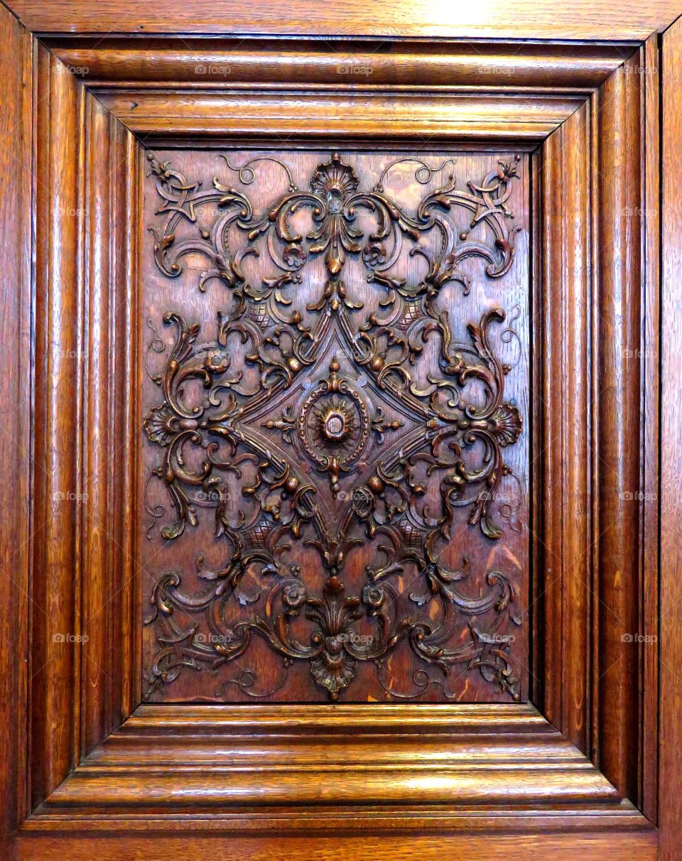 detail of antique furniture