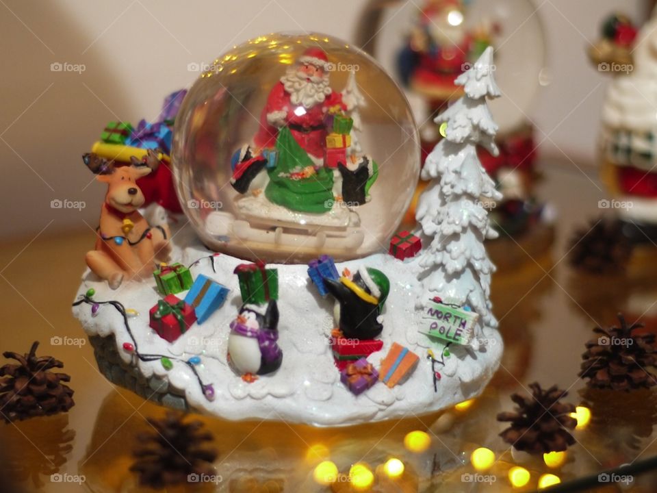 Christmas snow globe