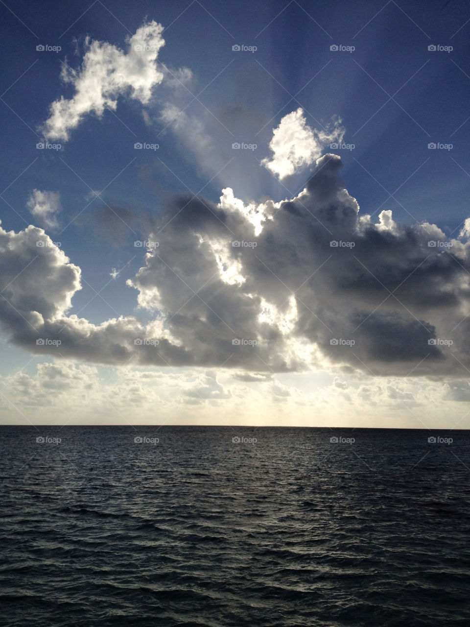 clouds sun water sea by babie