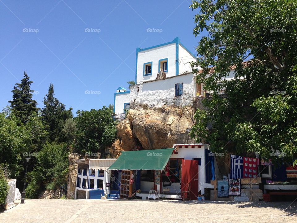 Tourist shop in Zia village, Kos island