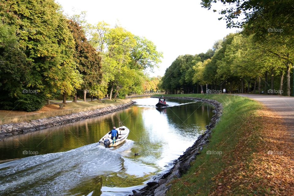 September day at the Canal in Stockholm, Sweden