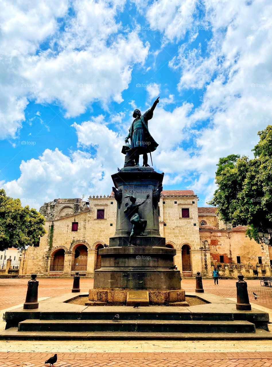 Statue of Christopher Columbus in Santo Domingo, Dominican Republic