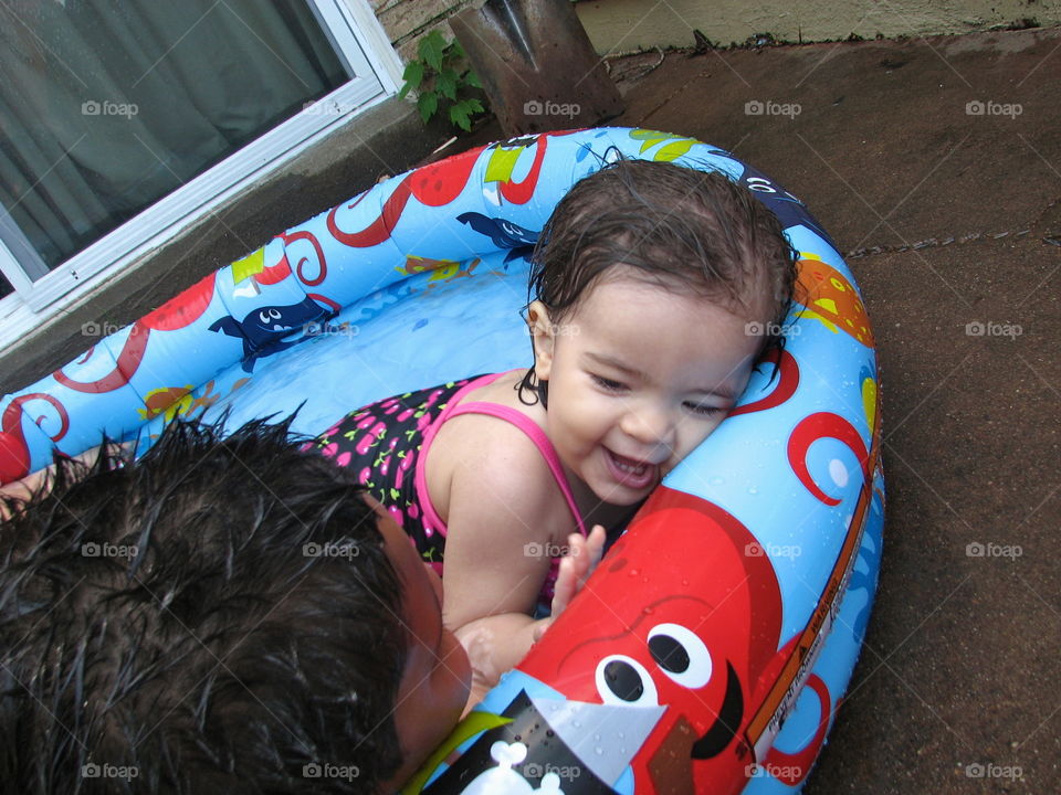 Summer fun in the pool