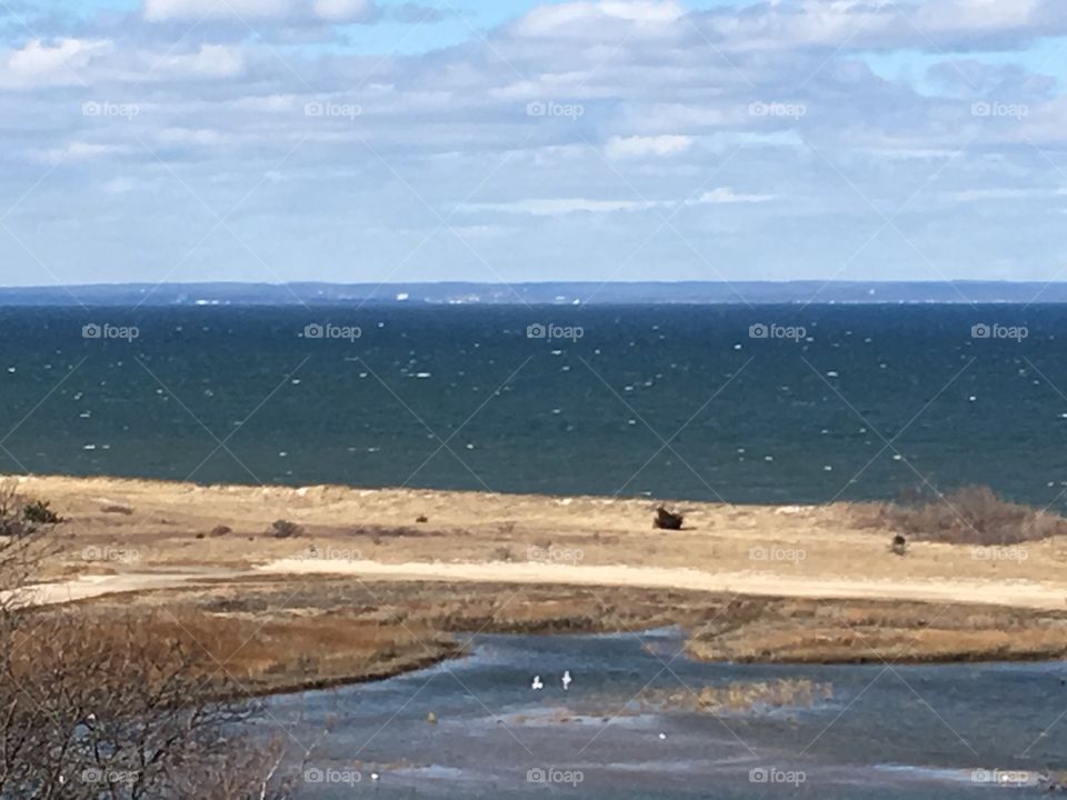 Beautiful coastline of sound.