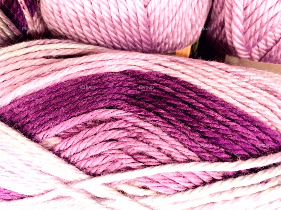 Purple yarn 