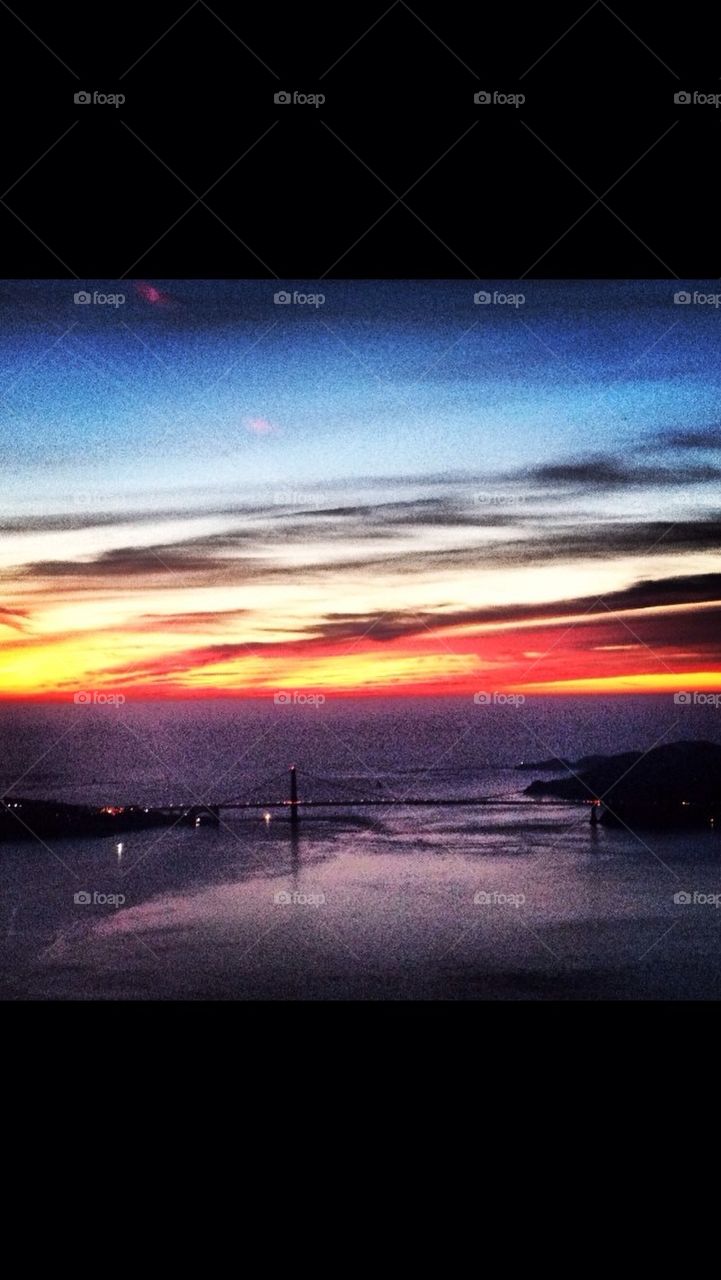 Sunset at the Golden Gate