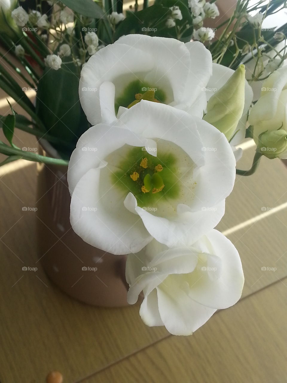 lilianthus. a beautiful bouquet