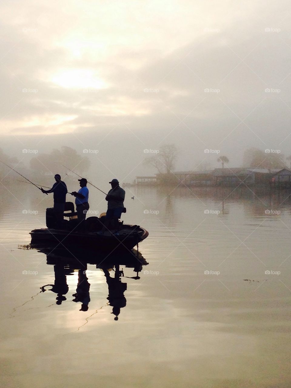Fisherman in the fog
