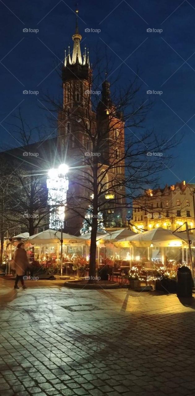 Beautiful Krakow Poland at Christmas time 