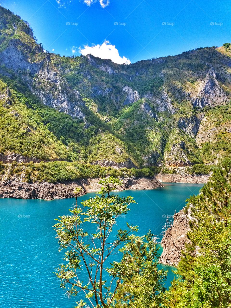 Lake Piva in Montenegro