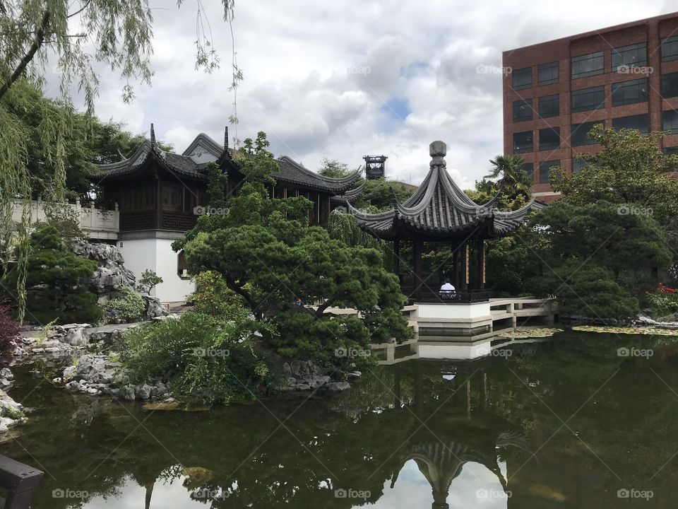 Japan garden in city centre 