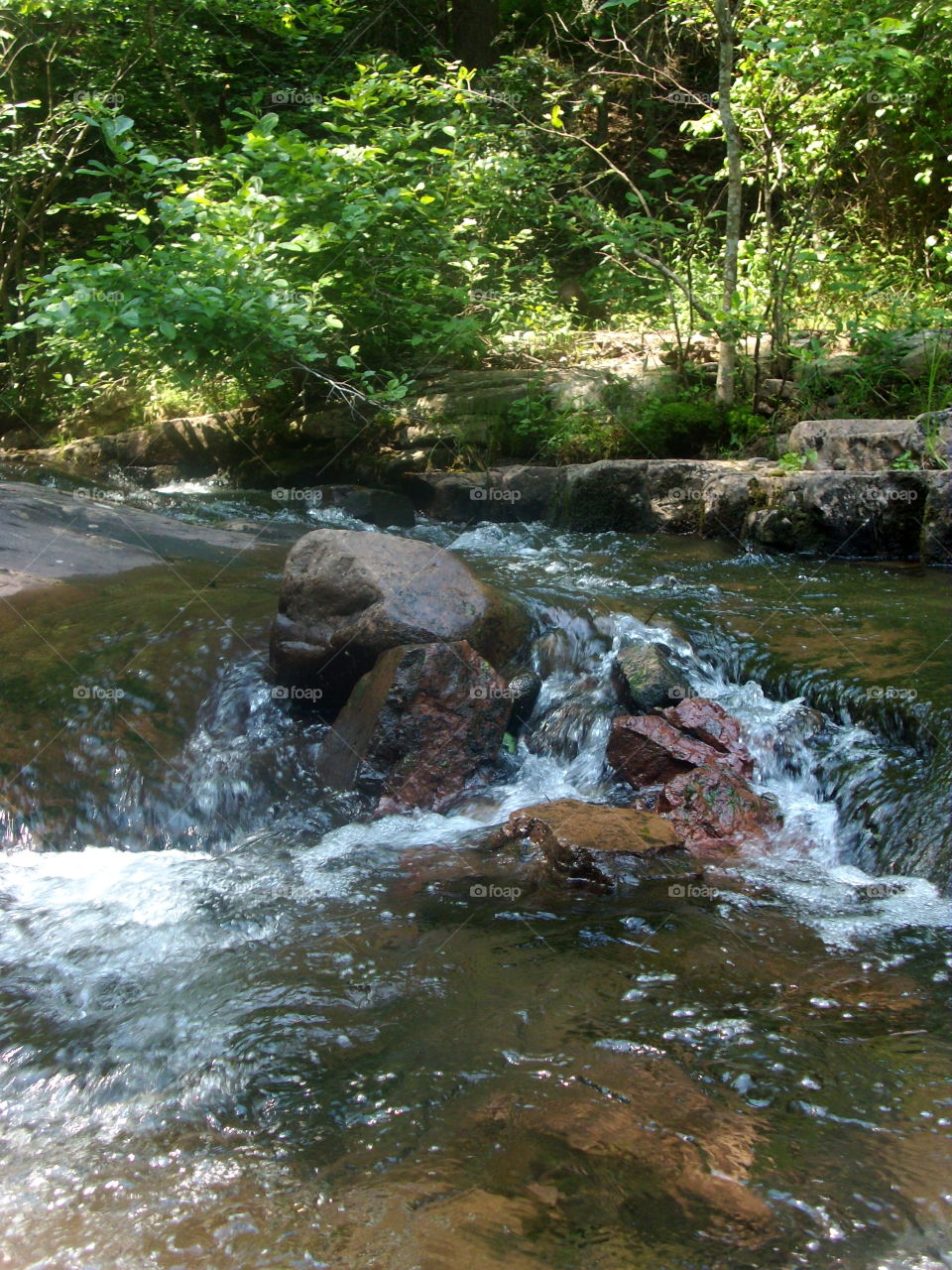 Water, Stream, River, No Person, Waterfall