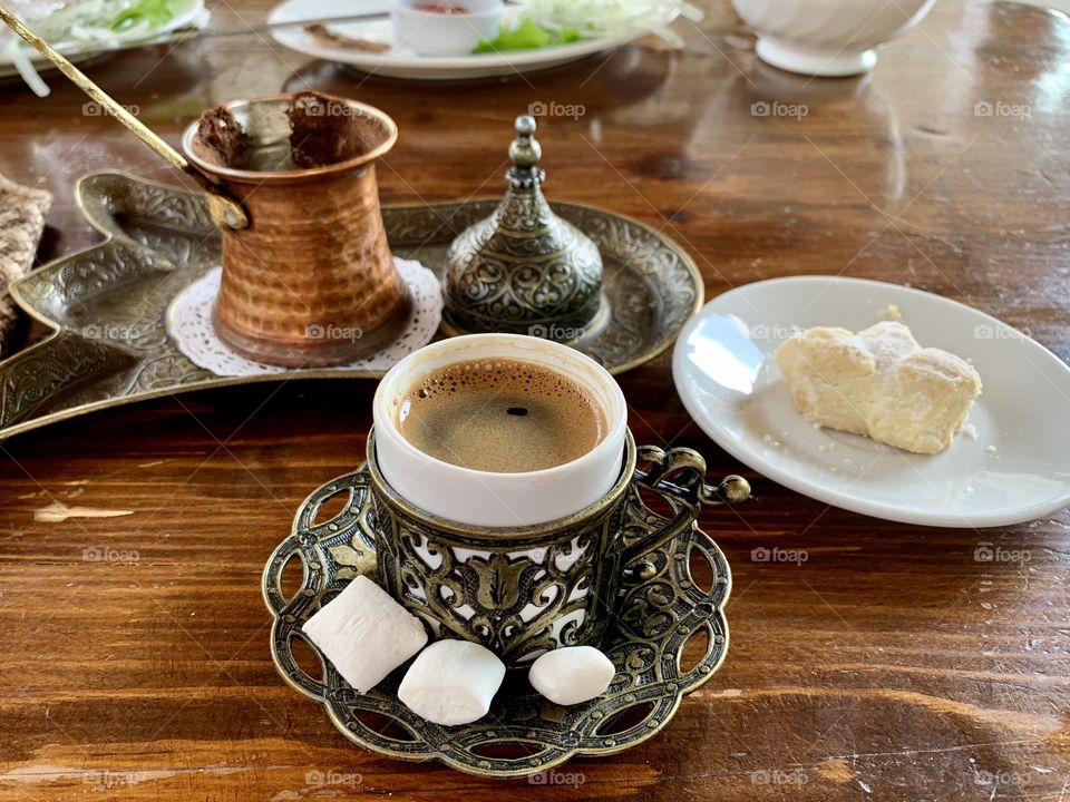 coffee, sugar and cookies