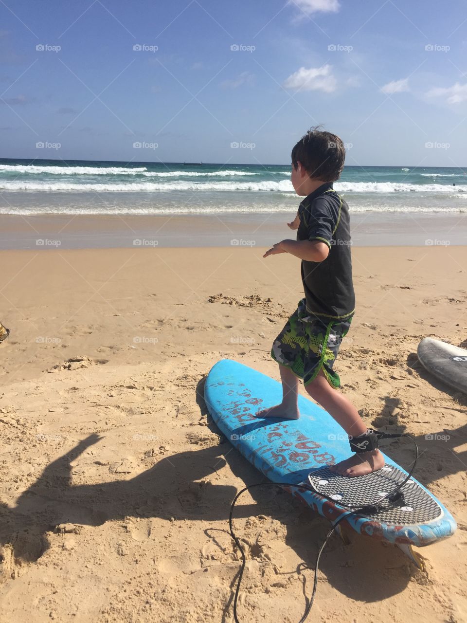 Surf lesson.