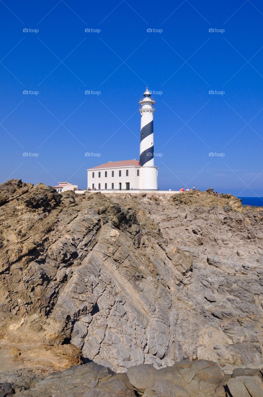 Lighthouse on Menorca island 