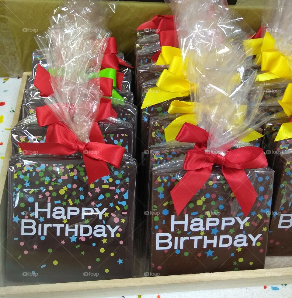 Happy Birthday Confetti Chocolate