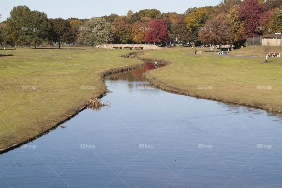 Spring Lake park in South Plainfield, New Jersey