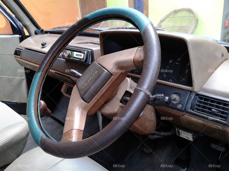 old car interior