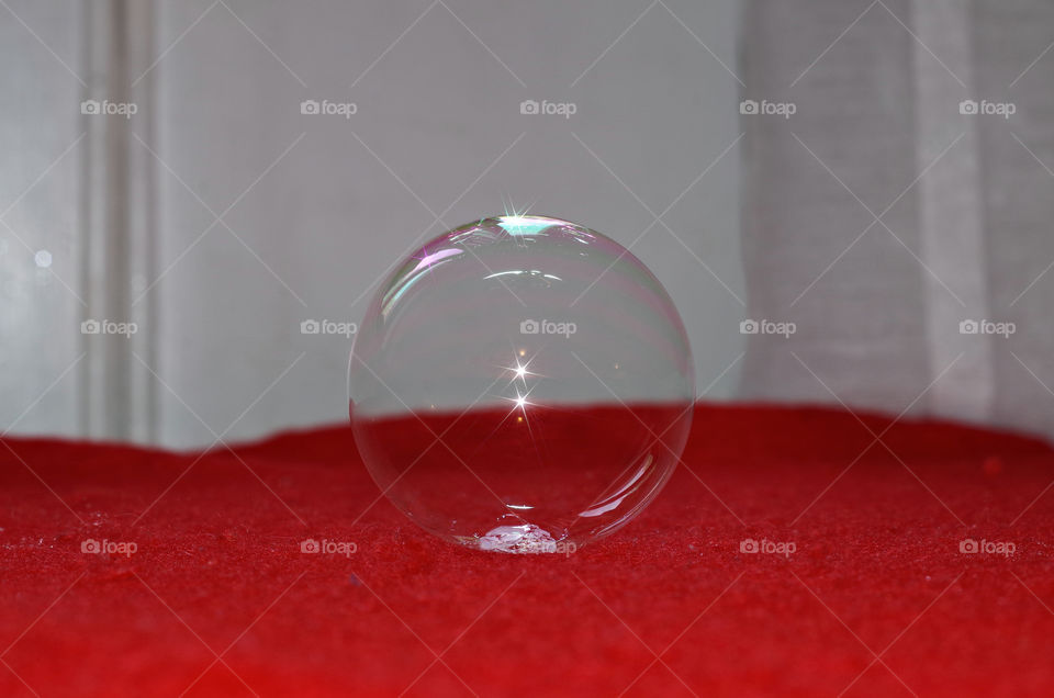 soap bubble front view