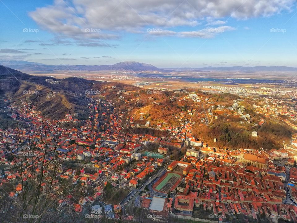 Panorama Brasov seen from Tampa