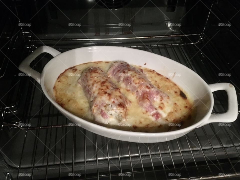 Gratin from oven