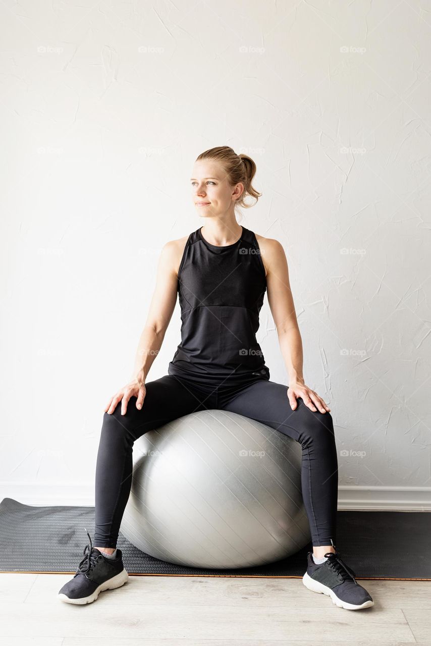 woman working out