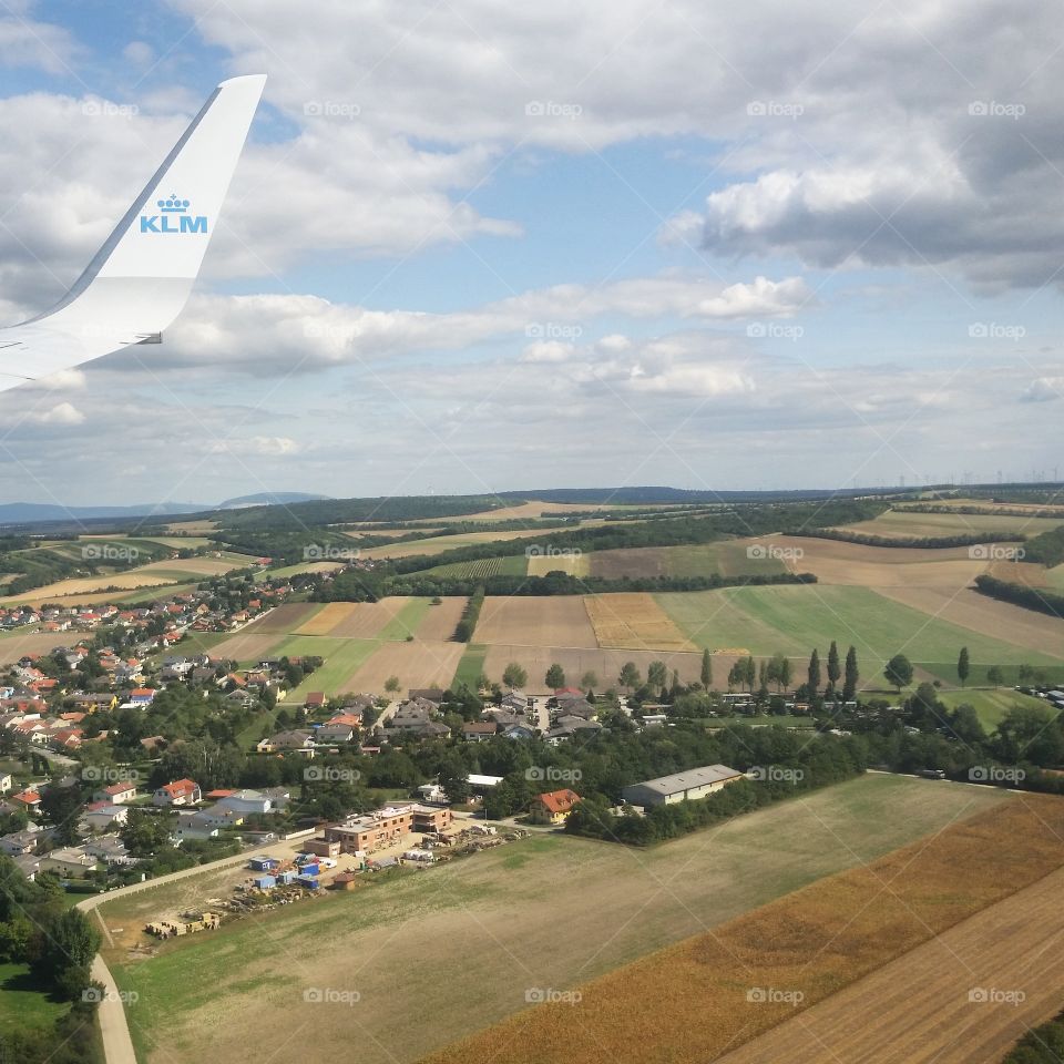 Landing in Vienna. September 2015