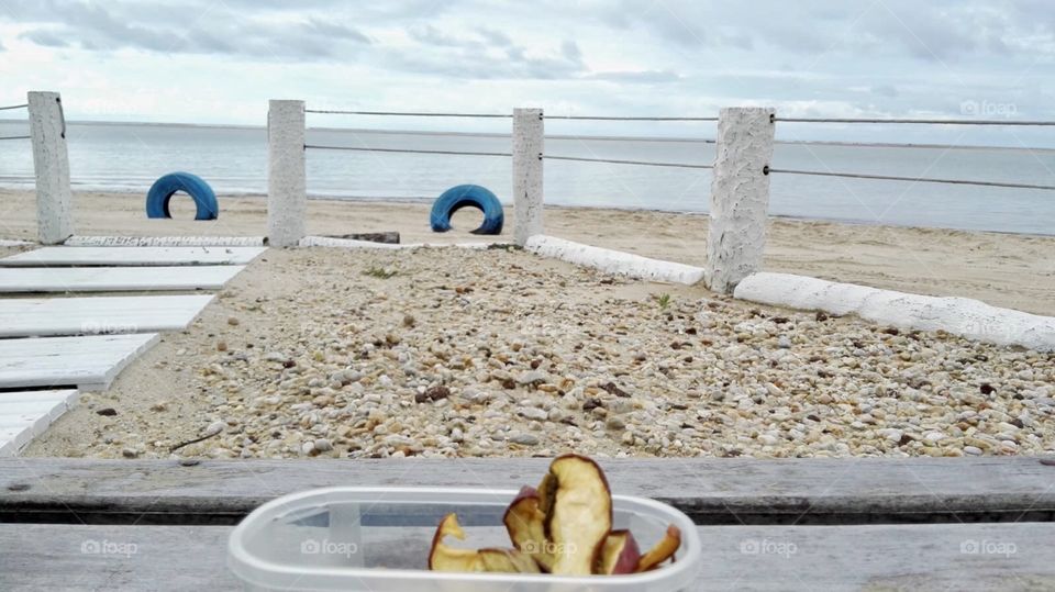 Waterfront from restaurant on the beach 