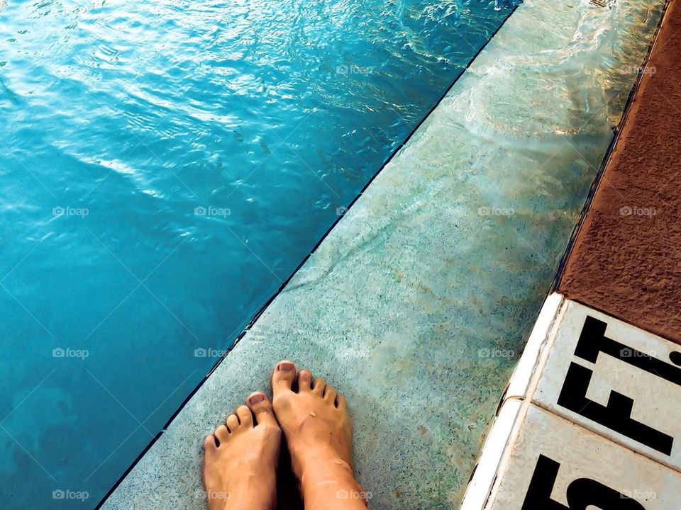 Feet in a Swimming Pool