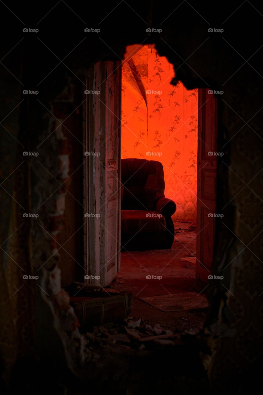 Urban exploration in an old house