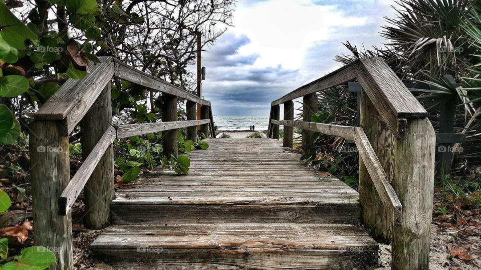 Bridge to the beach