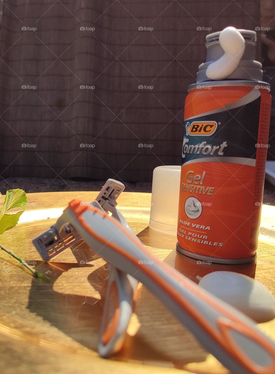Shaving cream and razors