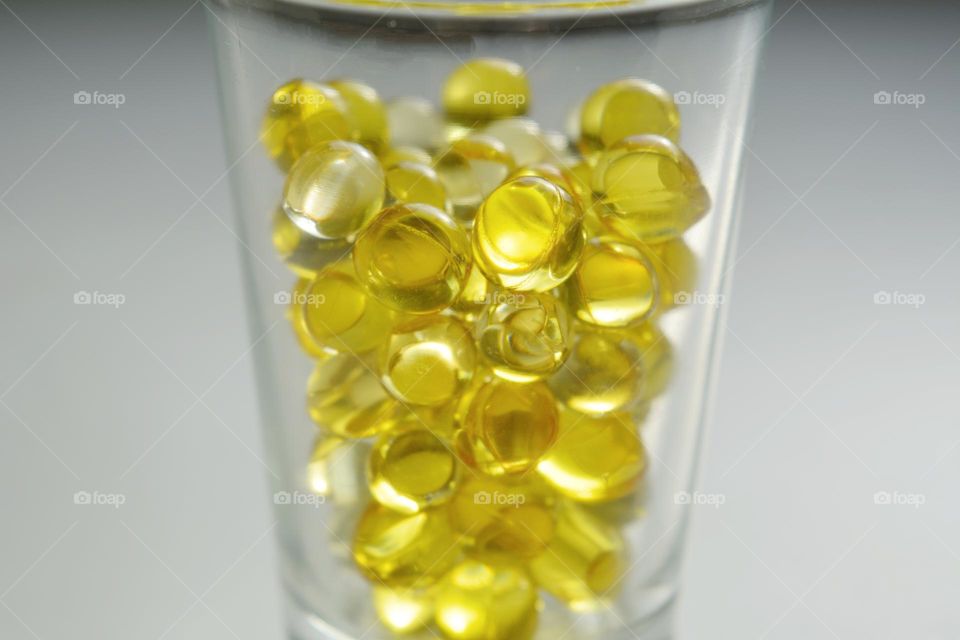 vitamins capsules oil round beautiful texture