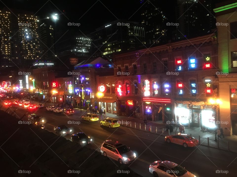 Downtown Nashville at Night 