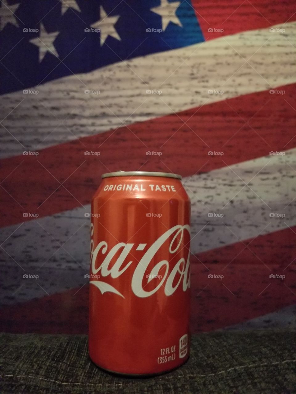 coke cola fizzy drink USA Flag
