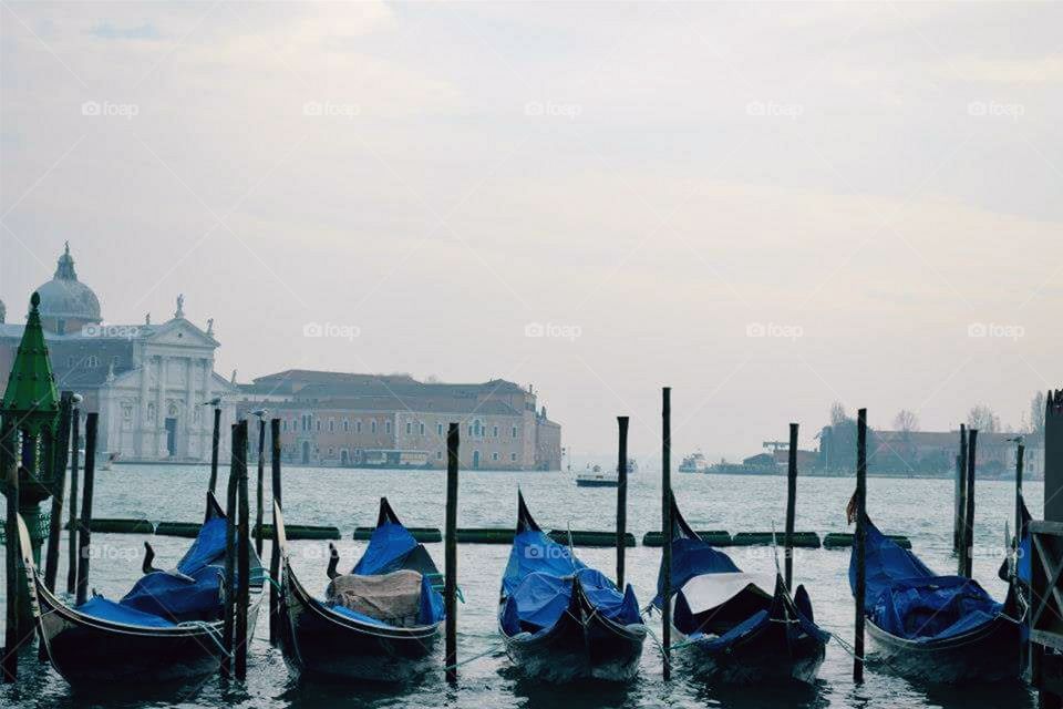 Gondolas in Venice, Italy