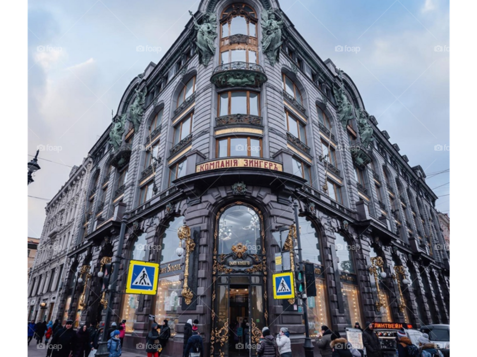 пасмурный Санкт-Петербург