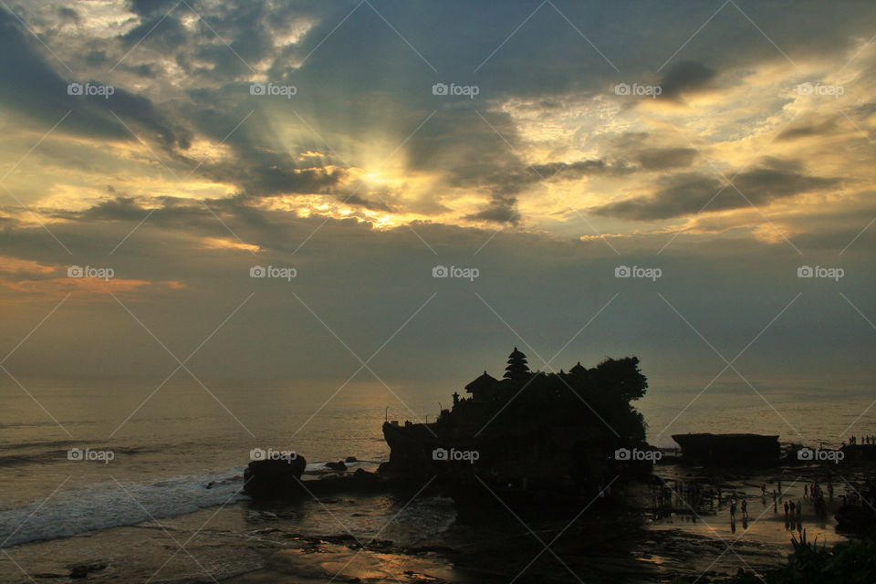 ocean light sunset cloud by nader_esk