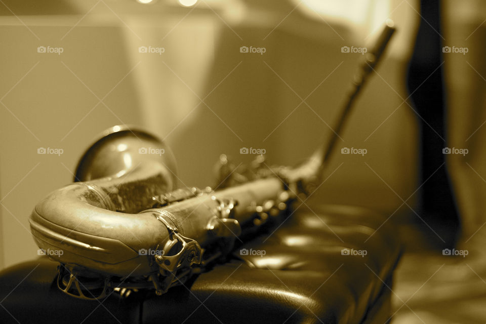 A saxophone 