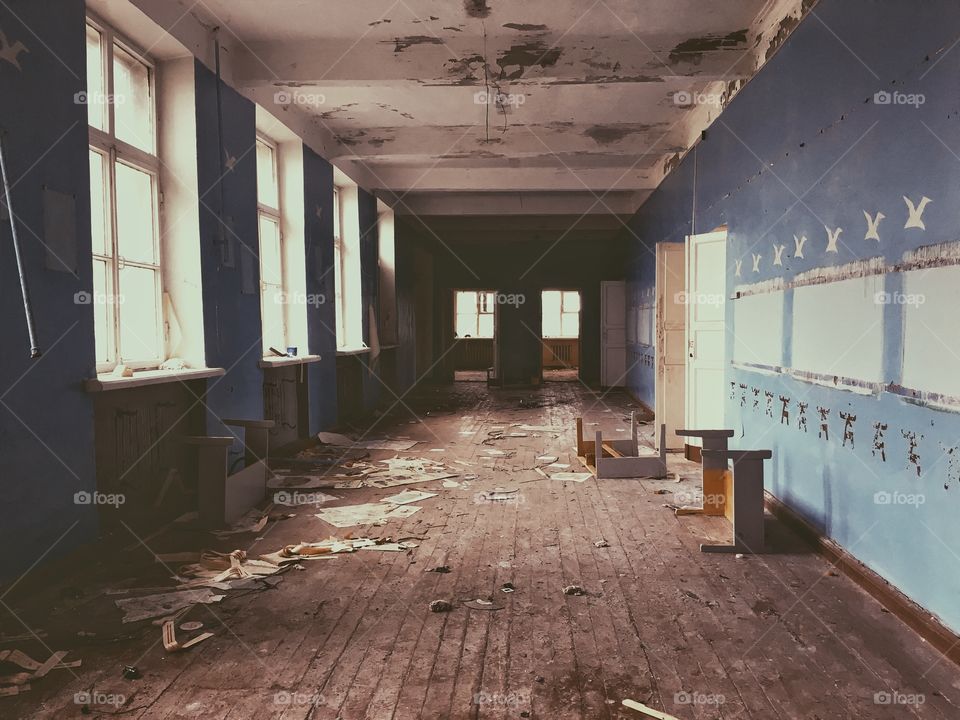 Abandoned school in Russia 