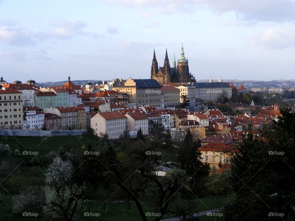 View of the city of Prague