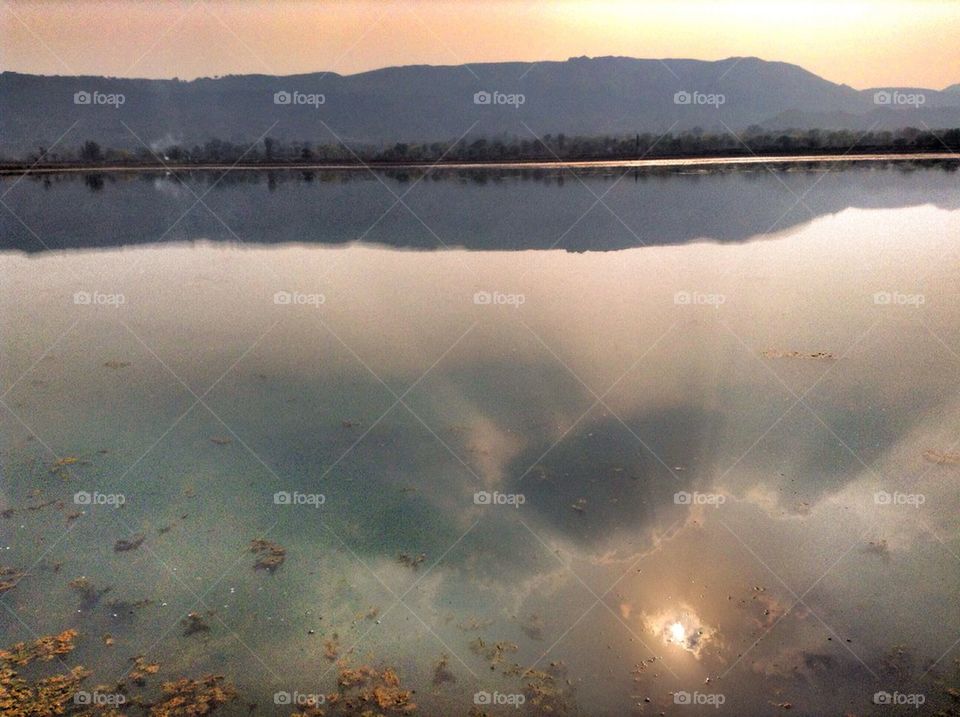 Reflection in lake